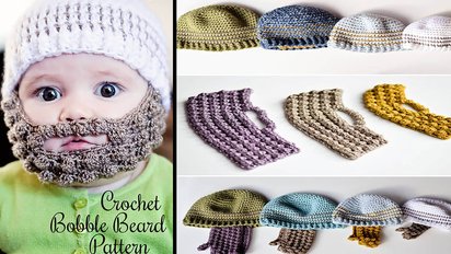 crochet bobble beard pattern.jpg?resize=412,232 - Ce nouveau bonnet à barbe en crochet rend les enfants plus mignons