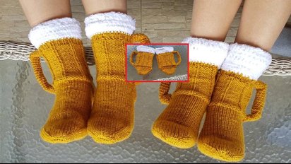 1 160.jpg?resize=412,232 - On a déniché pour vous: la paire de chaussettes "chopes de bière" pour trinquer avec les pieds