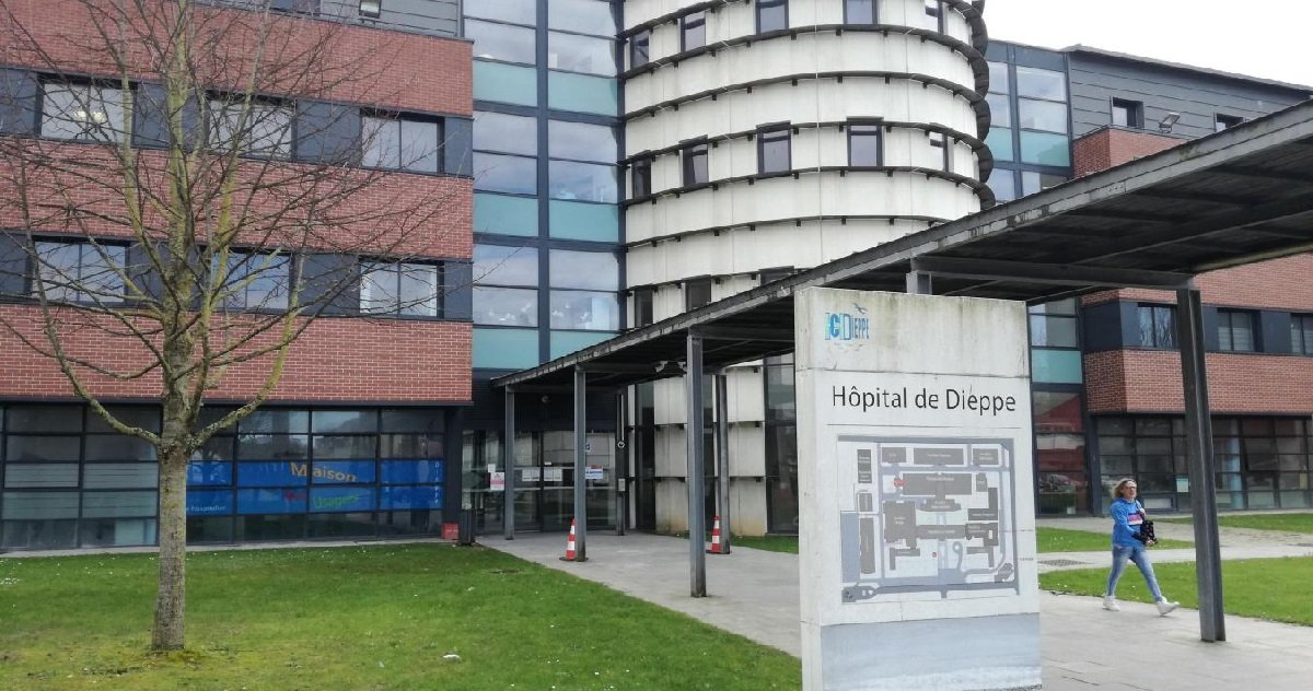 12 dieppe.jpg?resize=412,232 - Dieppe: 141 membres du personnel de l'hôpital ont été testés positifs au coronavirus