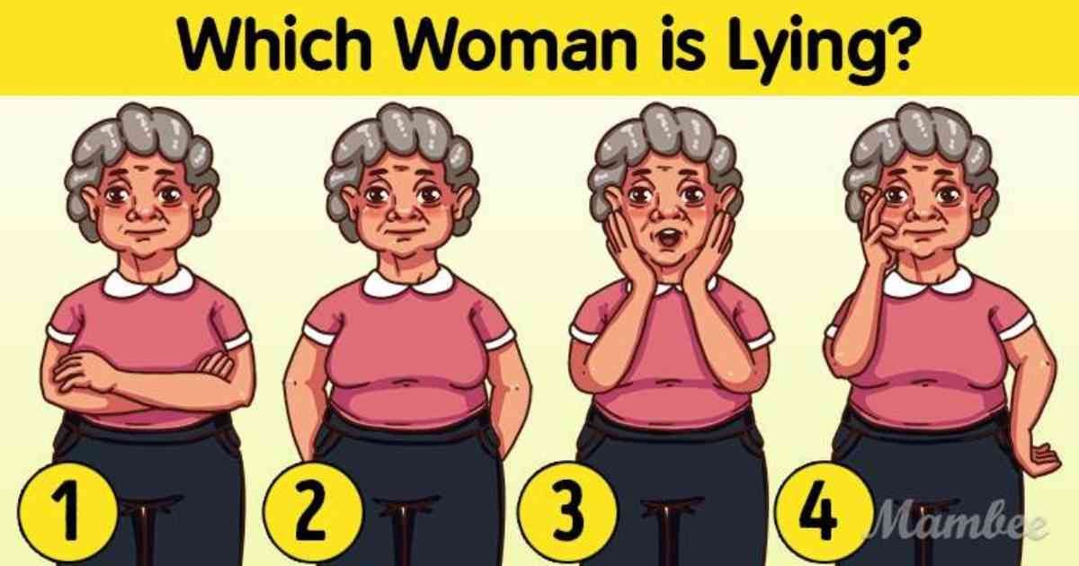 femme ment.jpg?resize=1200,630 - Pouvez-vous Déterminer Laquelle de ces Femmes ment ? Regardez Bien pour Révéler la Réponse !